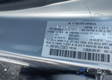 2020 Mazda Cx-5 Grand Touring z USA, uszkodzony, nr VIN JM3KFADMXL0733873